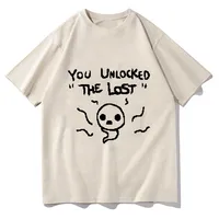 Binding Of Isaac You Unlocked The Lost TShirt Vintage Graphic T Shirts Men Women Fashion Classic O-Neck Short Sleeve T-shirts