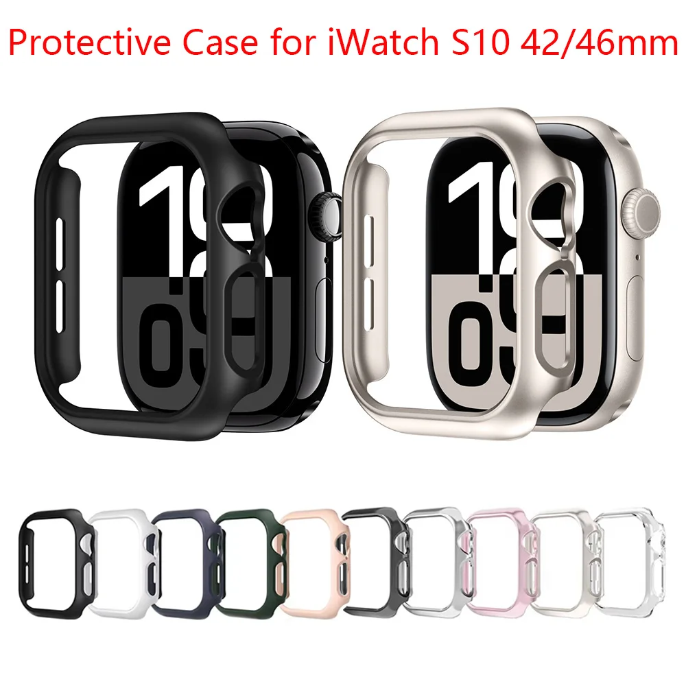 

For Apple Watch S10 Protective Case iWatch 10 42mm 46mm PC Half Cover Frame Protector