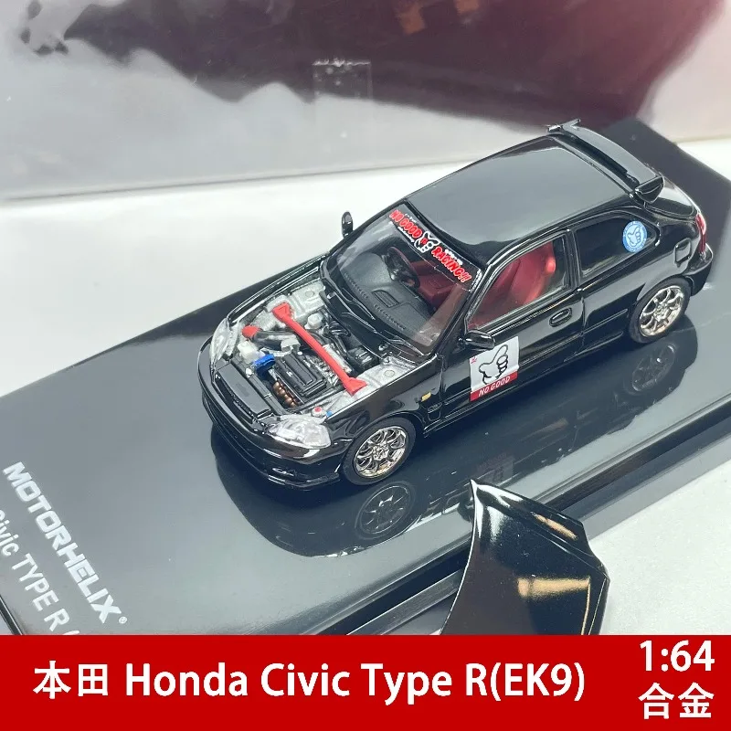 In Stock 1:64 R(EK9) Simulation Alloy Car Mold Casting Static Car Model Creative Decoration Item Holiday Gift