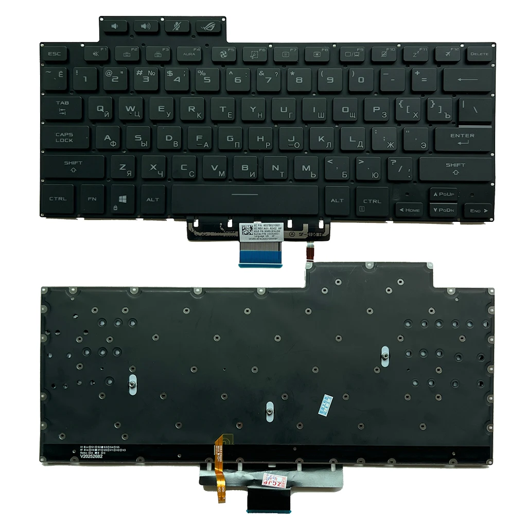 Imagem -06 - Teclado Retroiluminado Rgb dos Eua Asus Rog Zephyrus G15 Ga503q Ga503qr Ga503qs Ga503qm G16 Gu603 Gu603hm V202526js1 2023
