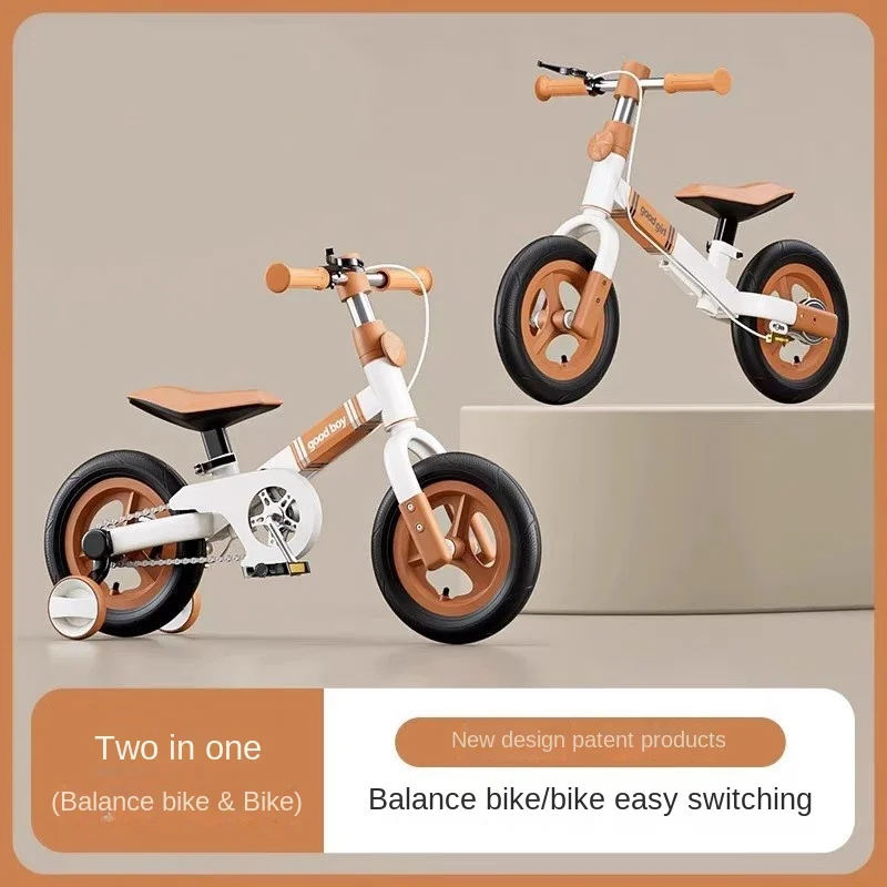 ZHIO Multifunctional Bicycle for Boys and Girls, 3-in-1 Pedal Bike Lightweight Bicycle, Stroller Bicycles, Wheelie Bike, Camping