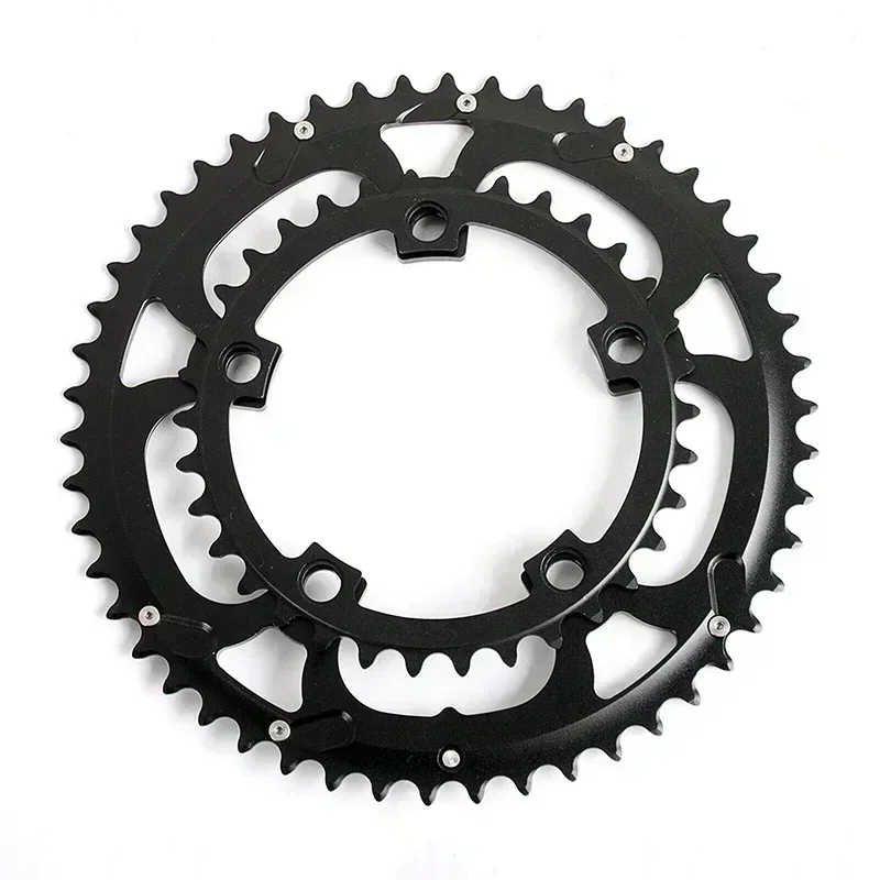 BUCKLOS 110 Bcd Chainring Double Speed Road Bike Chainring Ultralight 110BCD Crown 50/34T 52/36T 53/39T Road Bicycle Chainwheel