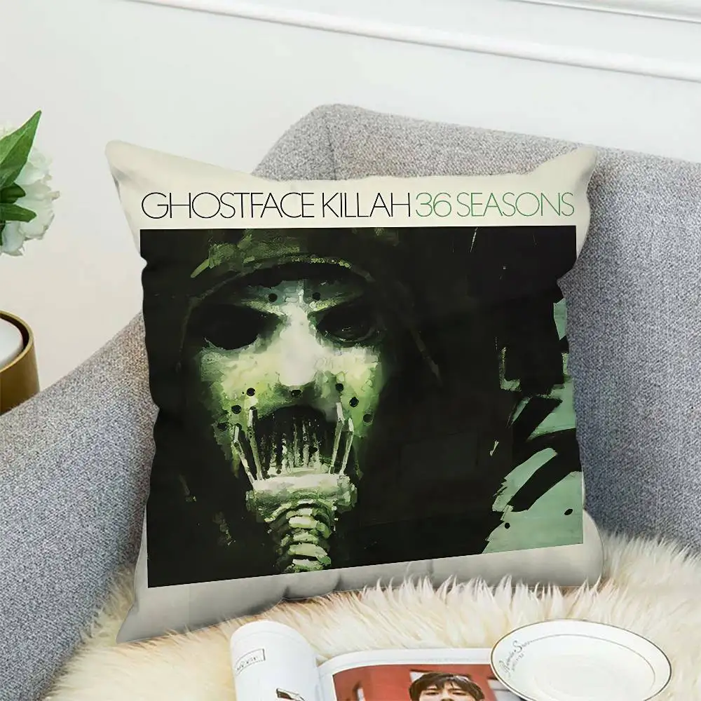 G-Ghostface K-Killah كيس وسادة ألبوم أريكة ديكور المنزل على الوجهين الطباعة قصيرة أفخم لطيف غطاء الوسادة