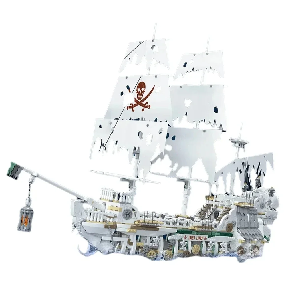 

Конструктор Mould King 13193 «Пиратский корабль» — модель пиратского корабля MOC Skeleton, набор для сборки из кирпичиков, игрушка, рождественский подарок для детей