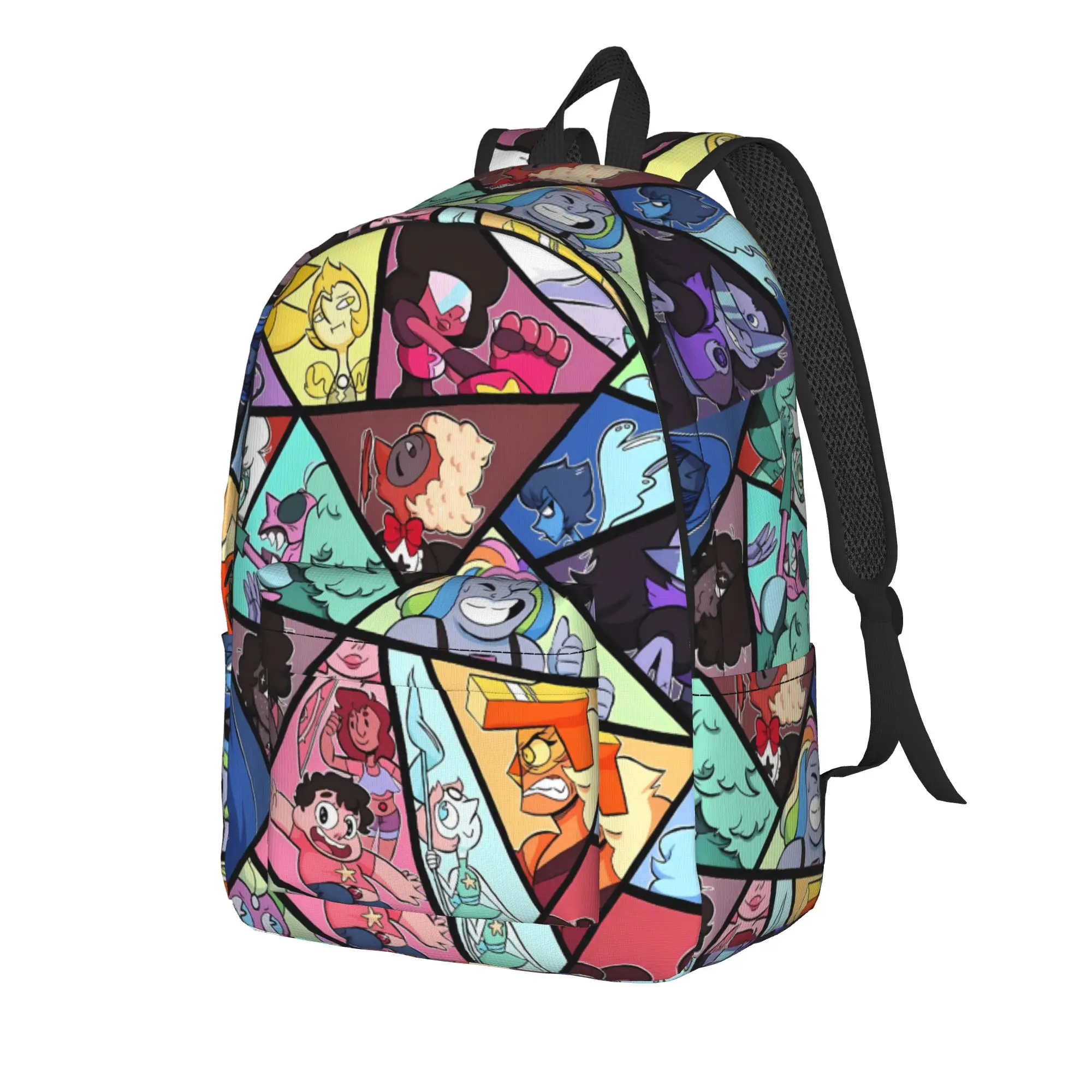 Crystal Gems Steven Universe Backpack  Outdoor Backpacks Boy Girl Colorful Breathable School Bags Casual Rucksack