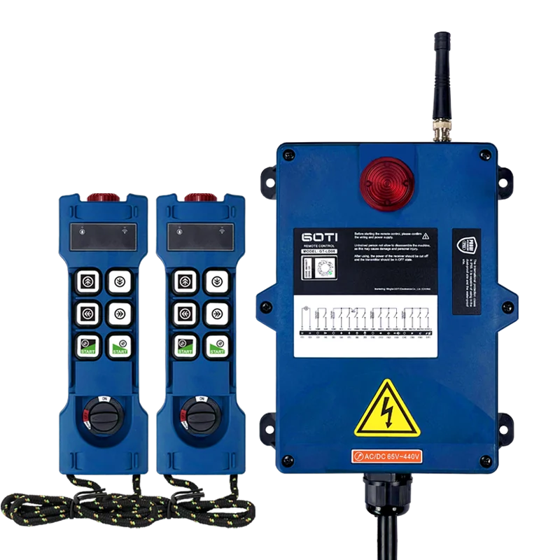 GT-LD06 Industrial Radio Wireless Crane Hoist Remote Control 2T1R Dual Switch 6 Channel Replace UTING F24-6D TELEcontrol