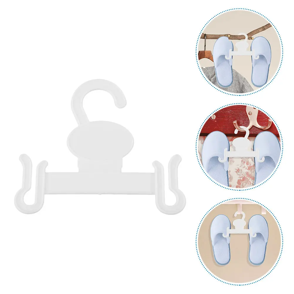 

10Pcs Plastic Slipper Hangers Shoe Display Hooks for Sandals and Clutter Free Storage Hanger Hooks Space Saver Design