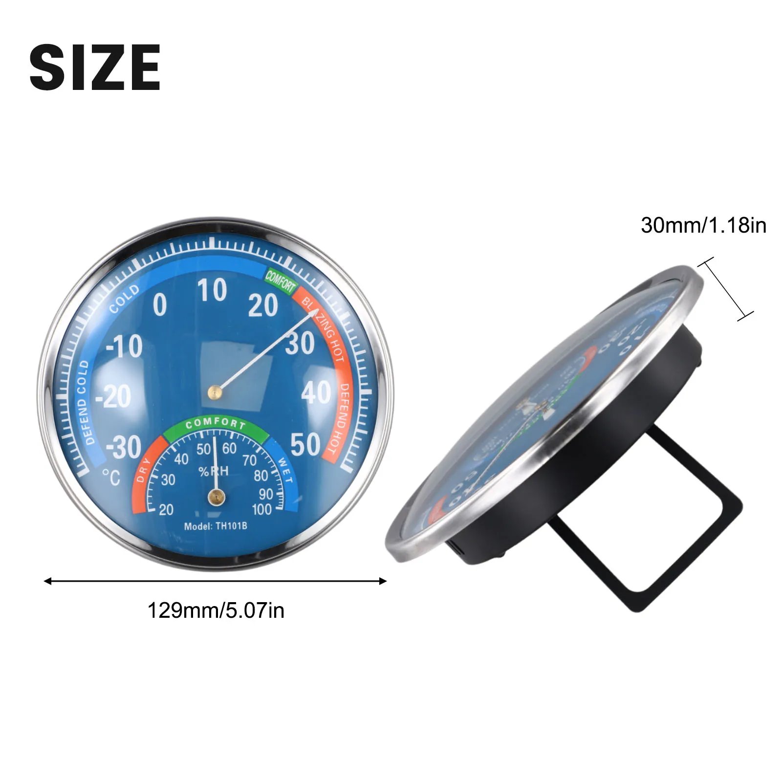 

Высокое качество, практичный новый термометр, гигрометр, металлический датчик температуры, климат-монитор для кухни, комнаты