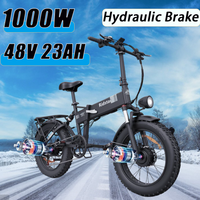 NEW H20 Pro Electric bicycle motor 1000w battery 48v23ah electric bike 20inch shock absorption mountain off-road Electric bike