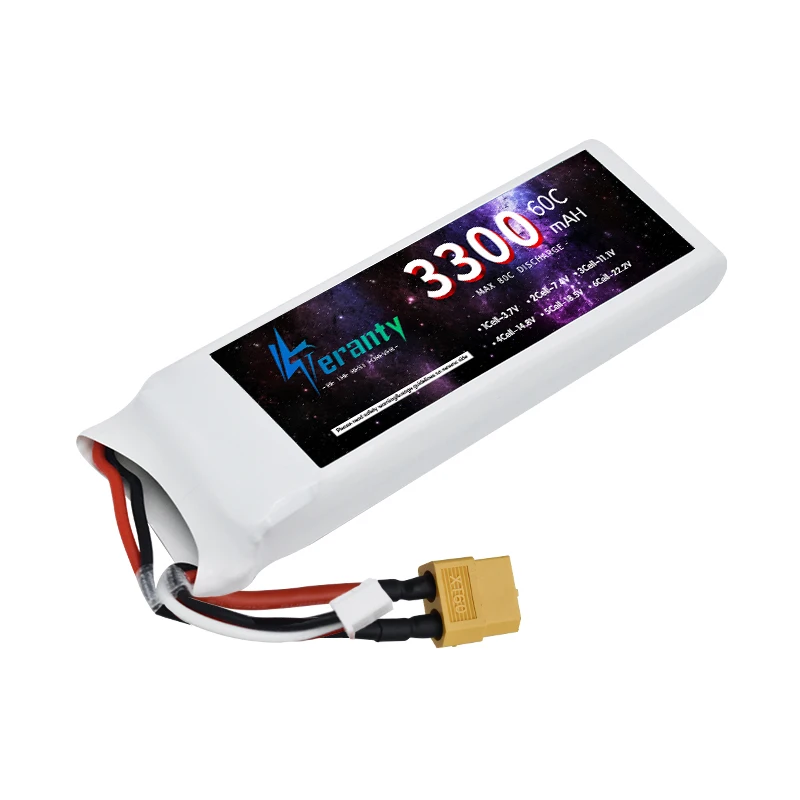 2s 3300mah 7.4V 60C LiPo Battery For RC Helicopter Aircraft Quadcopter Cars Airplane 7.4V 2S Battery With T JST XT30 XT60 Plug