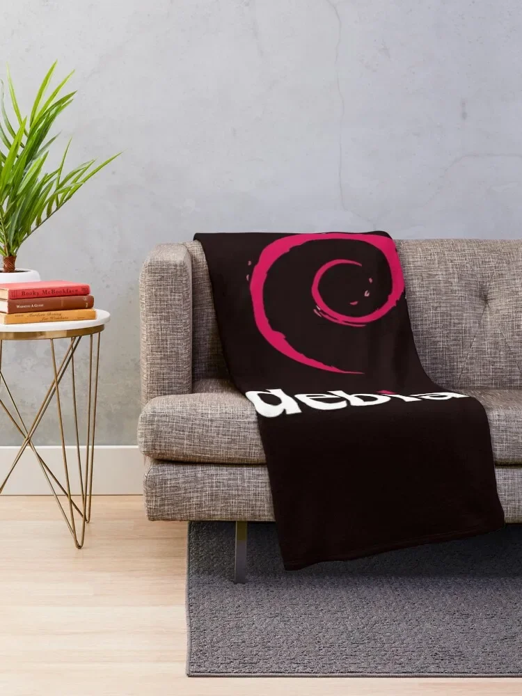 Debian Essential T-Shirt Throw Blanket Blankets For Sofas Kid'S Luxury Thicken Blankets