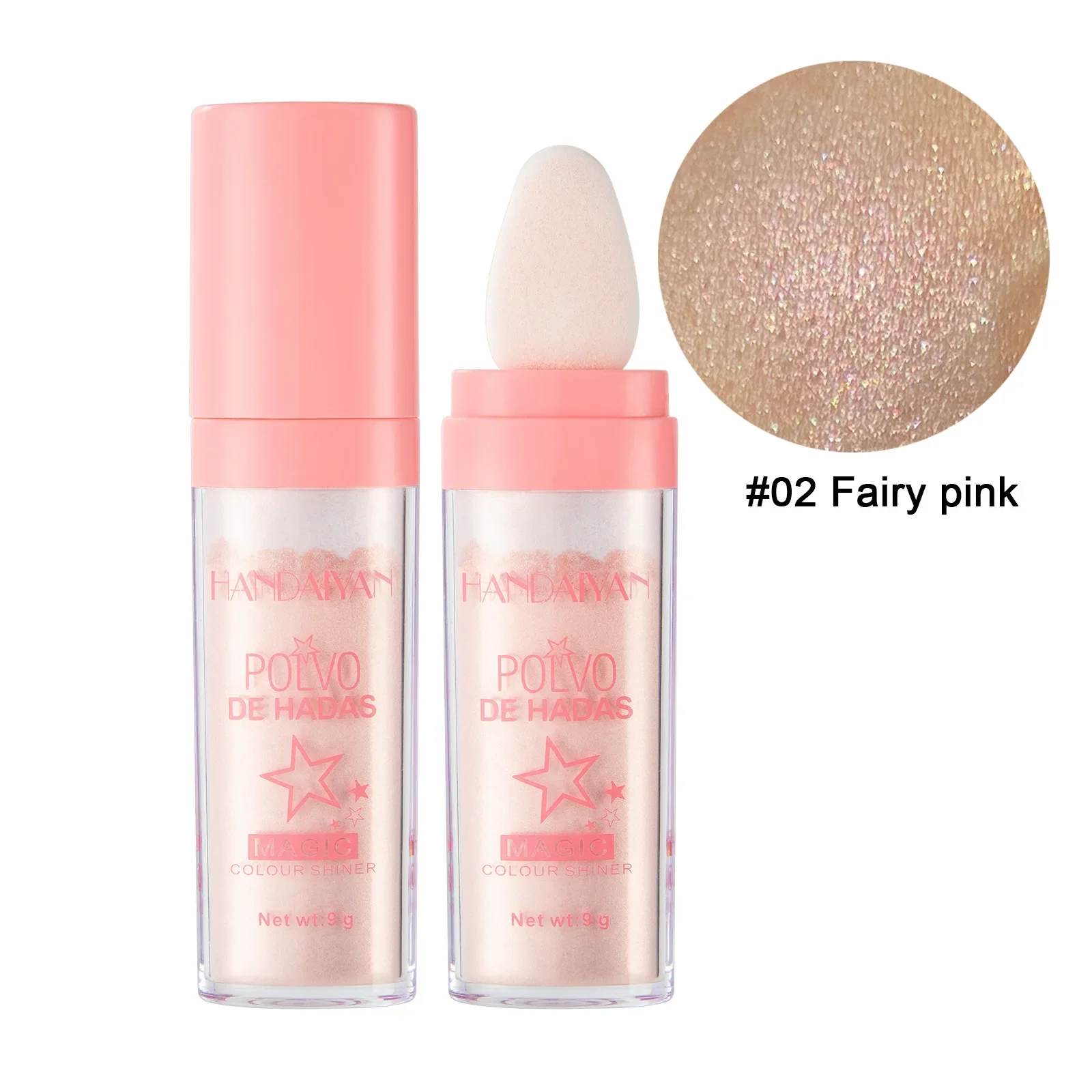 3 Colors Glitter Powder Highlighter Makeup Body Brightens the Natural Face Blusher Fairy Highlight Patting Powder Makeup