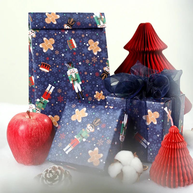 

Christmas Kraft Wrapping Paper Elk Nutcracker Birthday Crafting Christmas Gift Paper Scrapbooking Paper