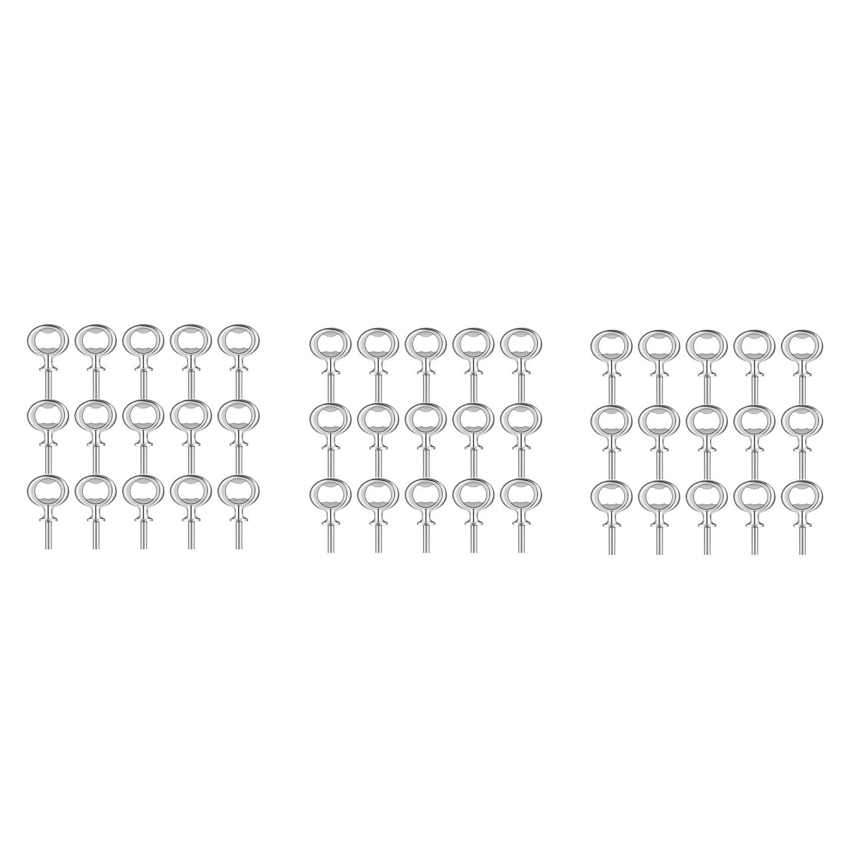 A19F-45Pcs Christmas Bottle Opener Bottle Opener DIY Craft Beer Bottle Opener Blank Bottle Opener For Wood Turning Project,Et