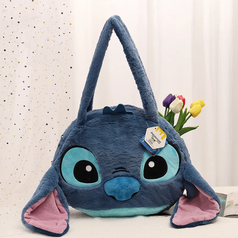 Disney Stitch Angel prosta i wszechstronna torba na ramię wypchane zwierzę torba kreskówka jeden torba na ramię prezent urodzinowy