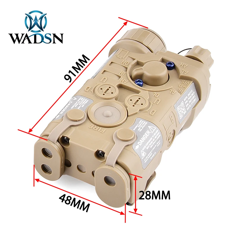 Softair L3 NGAL Laser Dummy Plastic Battery Box No-Functional DBAL A2 PEQ Model Airsoft Accessories Fit 20mm Picatinny Rail