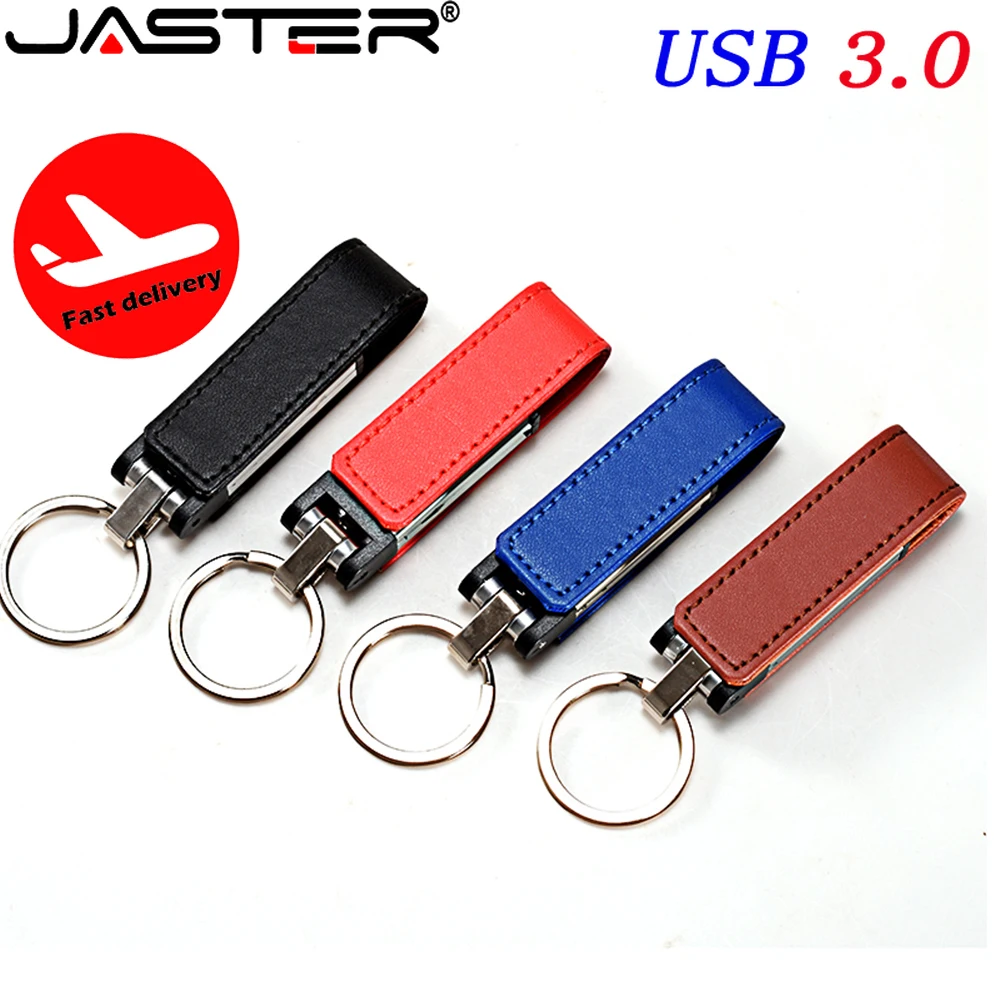 

JASTER высокоскоростные USB флэш-накопители кожа 64 флэш-накопитель синий красный креативный Деловой Подарок Карта памяти внешнее хранилище