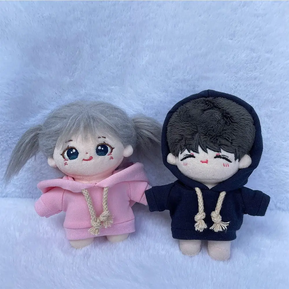 Sweatshirt 10CM Doll Clothes Dress Up Doll Cloth Accessories Solid Color Doll Hoodies Kawaii Cartoon No Attributes Dolls Clothes