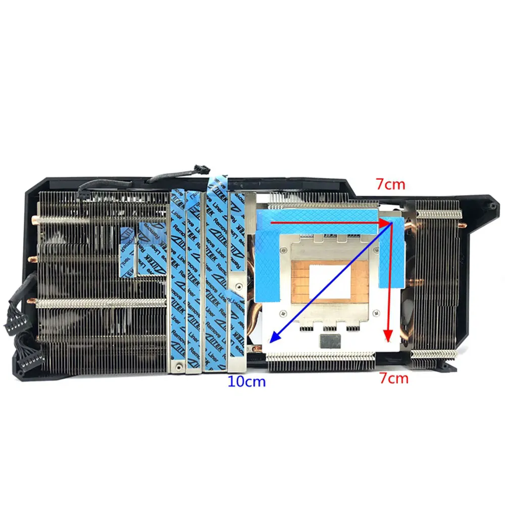 Gigabyte 2080TI Super inciso scheda grafica dissipatore di calore foro distanza 7cm nuova 7 tubo di rame scheda grafica AORUS Heat Sinking Fan