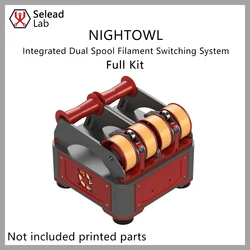 Seleadlab NightOwl Kit Integrated Dual Spool Filament Switching System Multi Material MMU 3D Printer for Voron2.4 Trident
