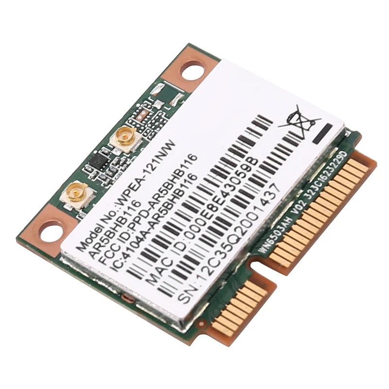 Bezprzewodowa karta sieciowa Atheros AR9832 AR5BHB116 2.4/5 Ghz jednoukładowa karta bezprzewodowa 300 mb/s 802.11N MINI PCI-E WIFI