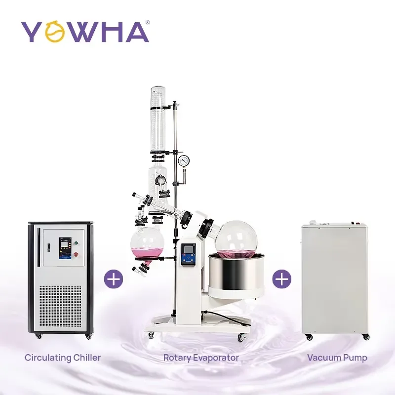 custom Customized Laboratory 0.5L to 100L Rotary Evaporator with Low Temperature Circulating Chiller and Vacuum Pump