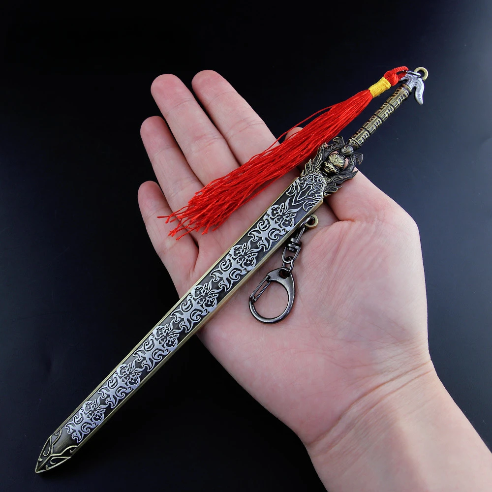 Game Weapon Anime Surrounding 22cm Li Jinglong Sword with Sheath Zinc Alloy Weapon Model Artwork Decoration Retro Toys Gift