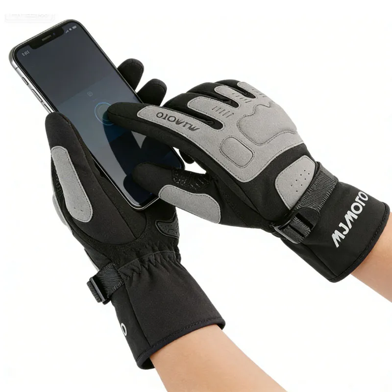 

Мотоциклетные перчатки унисекс, сертифицированные CE - осенне-зимние ветрозащитные теплые перчатки для мотокросса, езды на мотоцикле и активного отдыха на природе