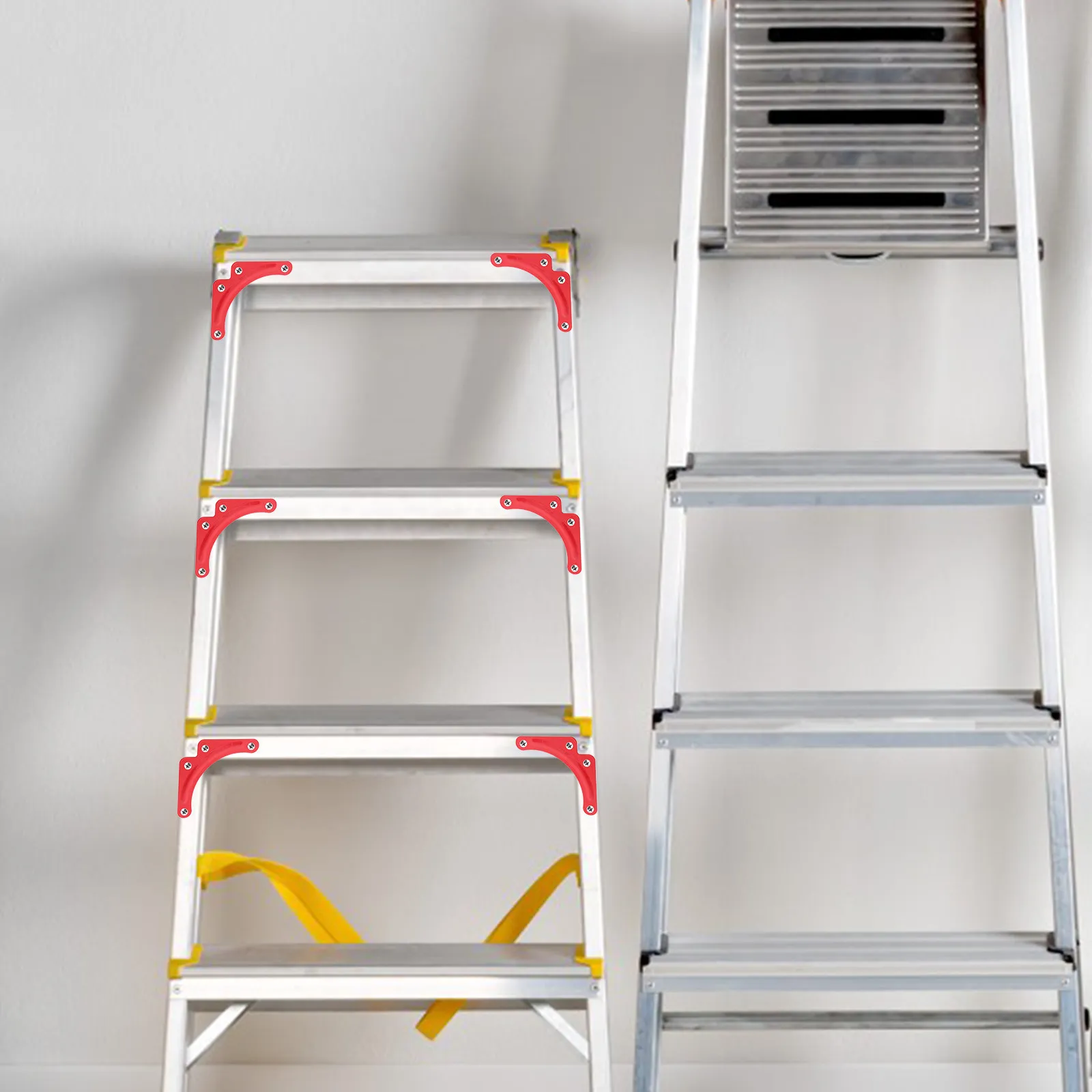 10Pcs Extension Ladder Reinforcement Sheets Triangular Design Heavy Duty Ladder Accessories Stable Fixing Support Replacement