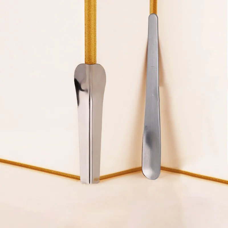 1 Pair Steel Wall Putty Knife Scraper Ceramic Tile Beauty Seam Agent Yin Yang Corner Shovel Remover Pressure Seamer Hand Tool