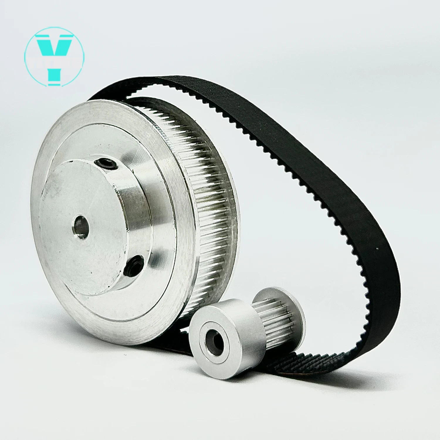 2GT 2M 80Teeth 16T GT2 16Teeth 80T Timing Belt Pulley Set Belt Width 6mm Bore 3~25mm 5:1 Wheel Synchronous Pulley Belt Kit