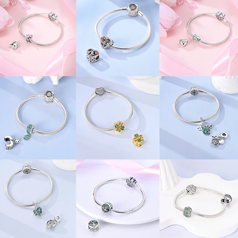3-teiliges Charm-Perlen-Set, bunte Emaille-Tier-, Blumen- und Herz-Anhängerperlen für DIY-Armband, Halskette, Schmuckherstellung, Geschenk für Frauen und Mädchen – Detail 9
