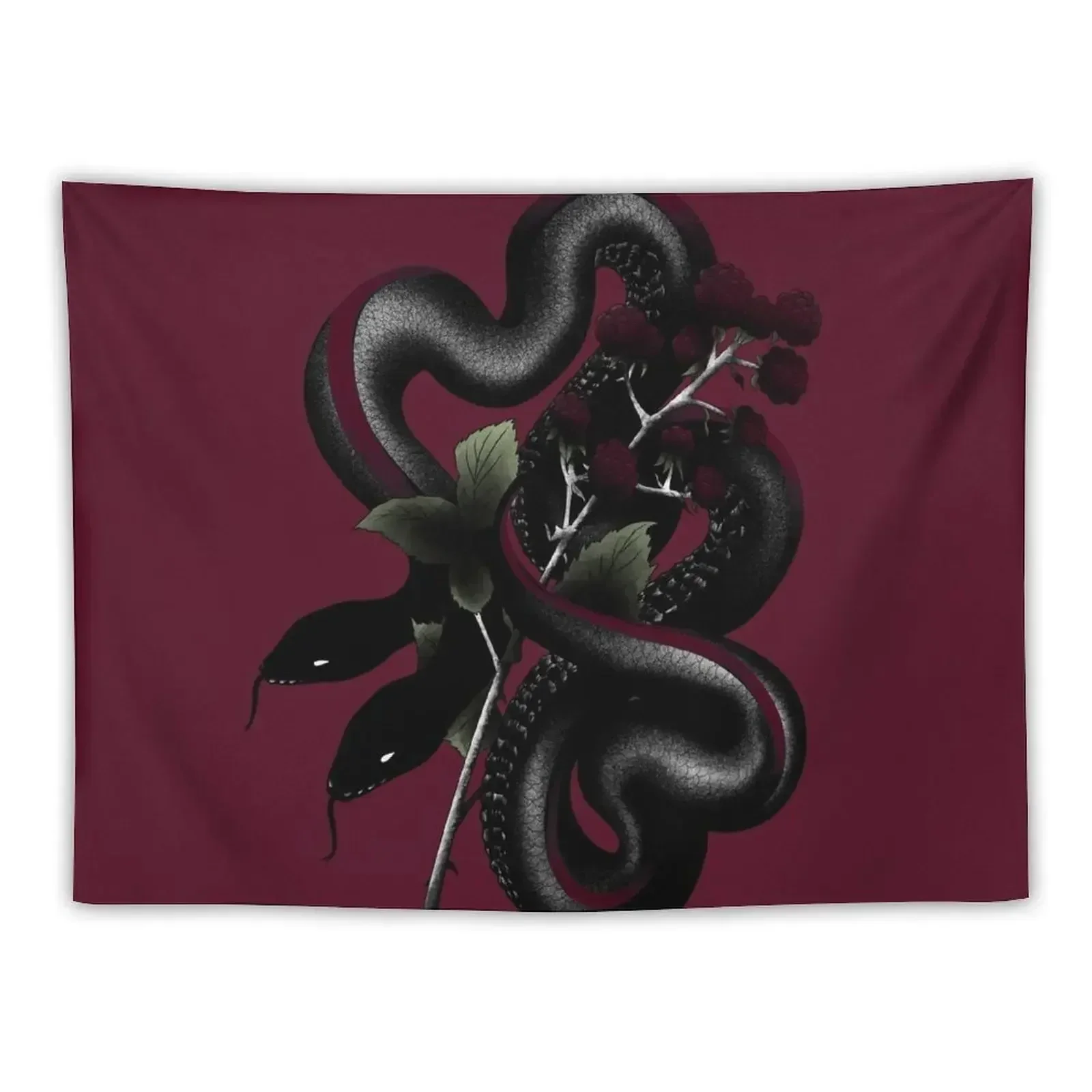 Two Headed Snake Tattoo Style Tapestry Wall Carpet Christmas Decoration Tapestry