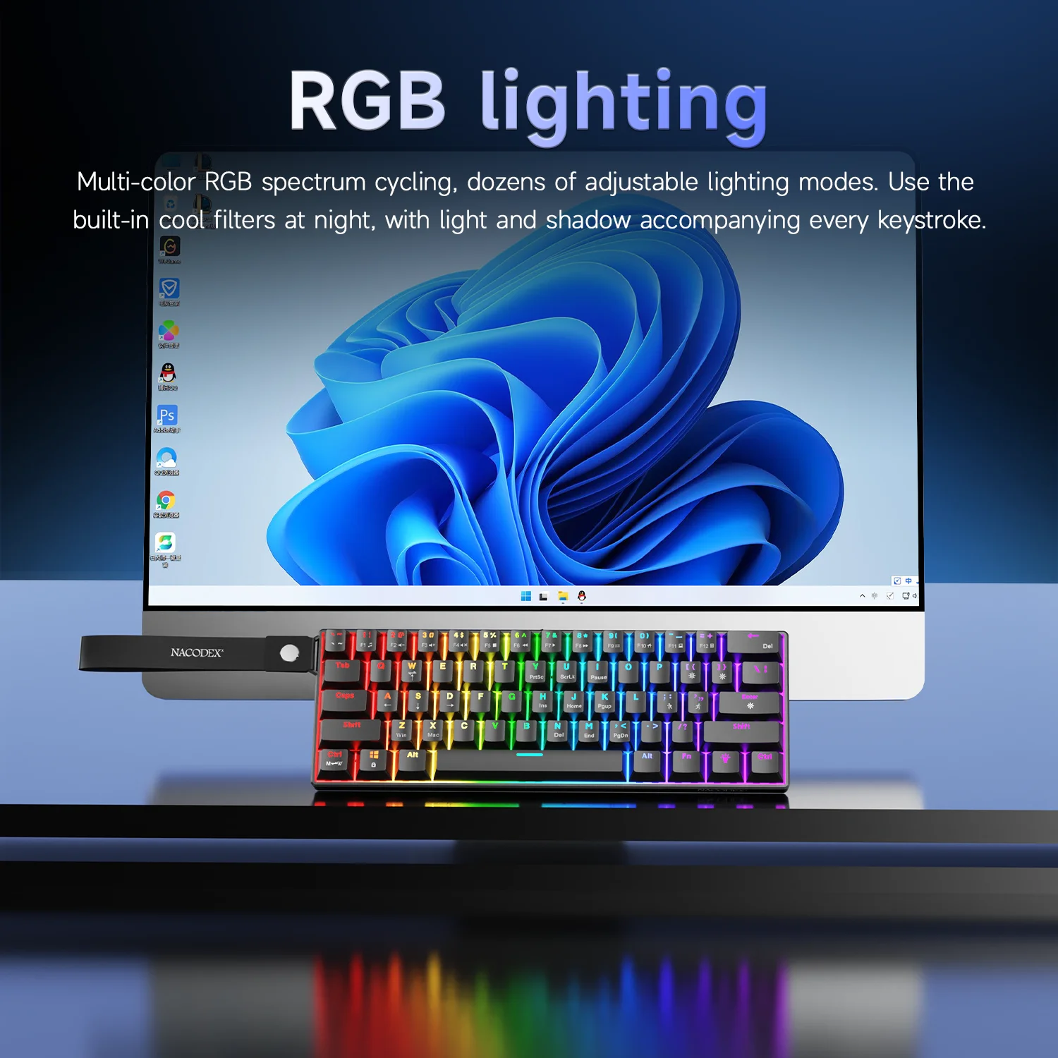 AJAZZ NK61 Mechanical Wired Ga - Gaming Keyboard Hot Swappable review and price