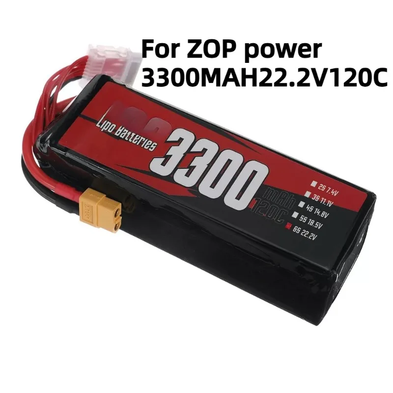 For ZOP Power 3300MAH22.2V120C High Rate Lithium Battery for Aircraft Model and Car Model