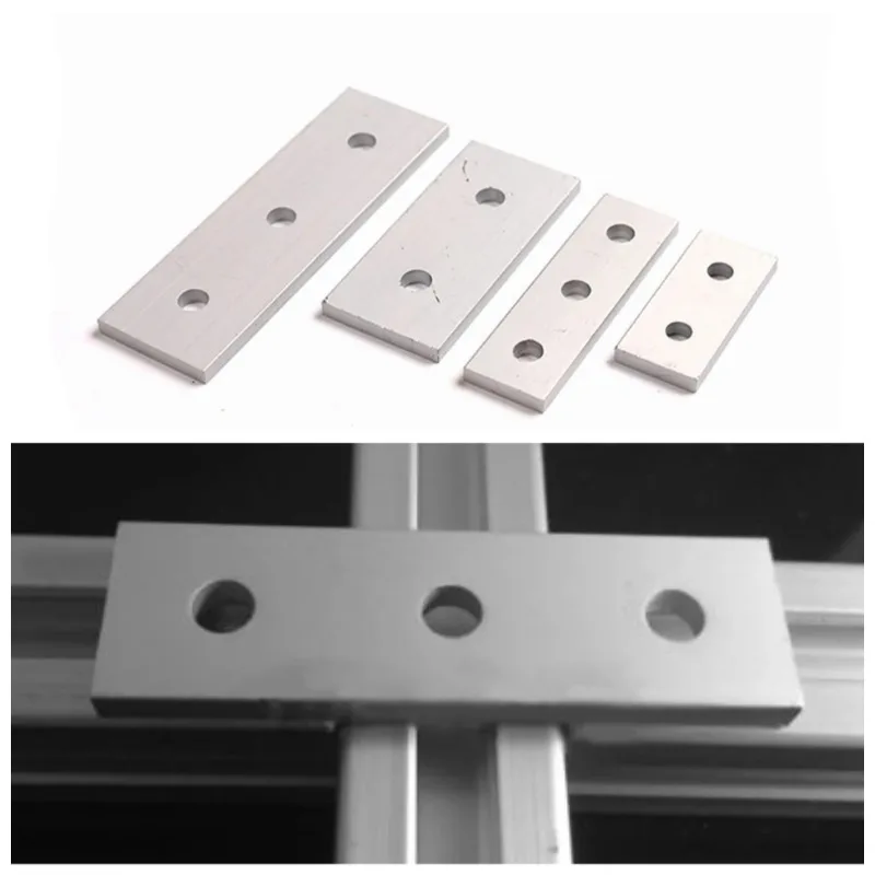 Aluminum Profile Link Plate Vertical Reinforcement 2020/3030/4040/4545/6060/8080/9090 Hole One-Word Connector Hardware view 3