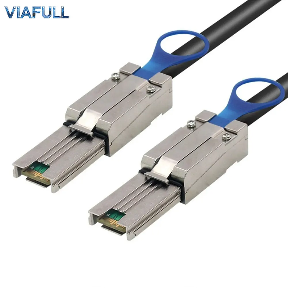 SFF-8088 to SFF-8088 Mini SAS HD Cable 26P – 6G External SAS Lead Wire for Server Rack/Storage Array, 28AWG, Copper, Molded