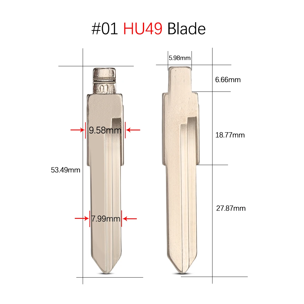 10 sztuk HU49 HU66 HU162T KD900 klucz składany ostrze#01 31 86 133 149 Do Volkswagen VW Golf Passat B5 Beetle Polo Bora Seat Skoda Audi