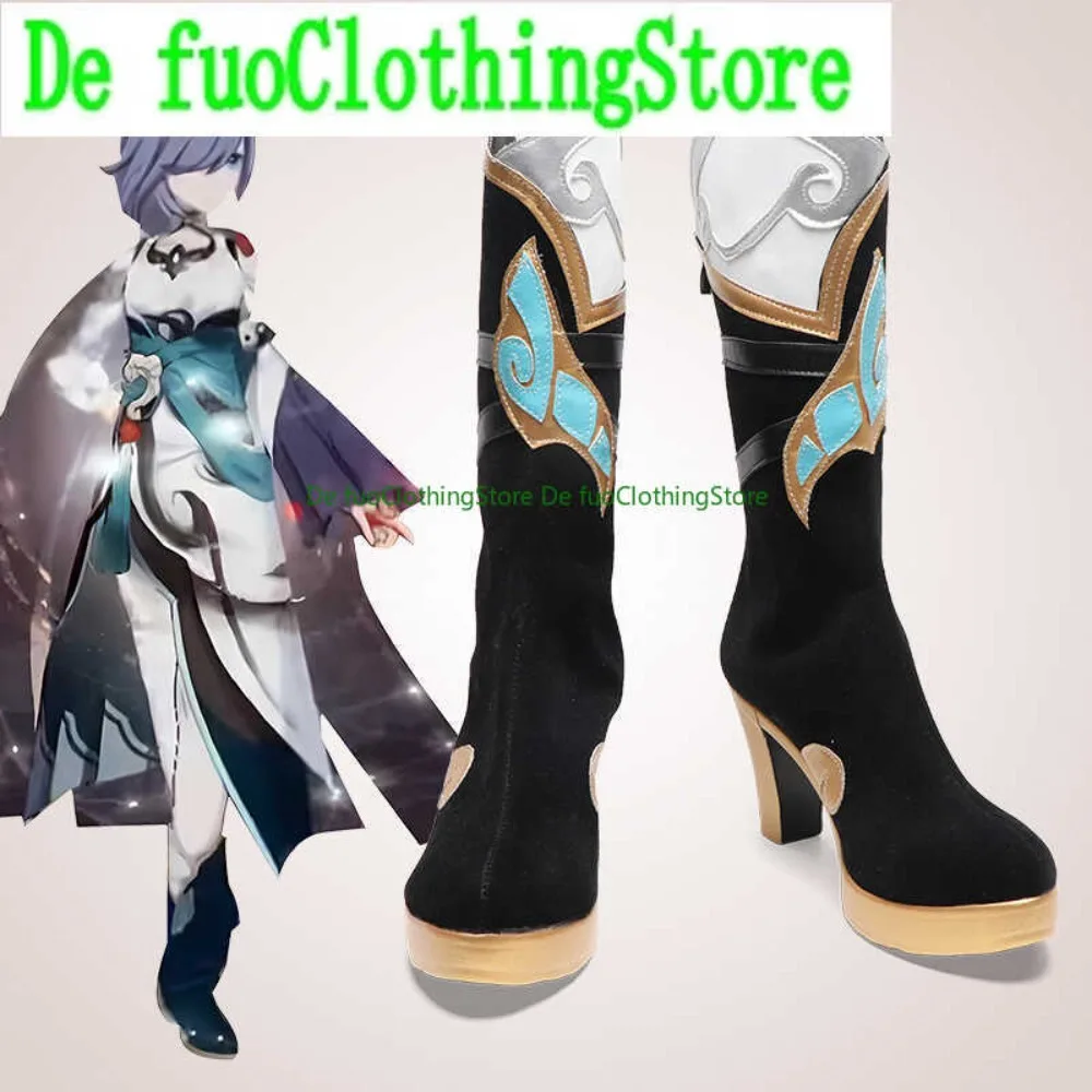 

DefuoClothingStore, анимационный костюм для косплея, обувь в стиле аниме, складная обувь с 3 ролями, облачные чернила, модный костюм Fuhua, обувь для игры COS