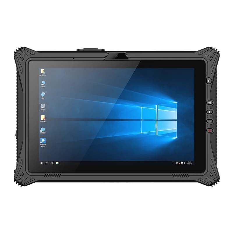 

10.1 Inch Touch Screen Industrial Rugged Tablet Window10 IP65 NFC GPS 4G LTE Option Barcode Scanner front and rear dual cameras