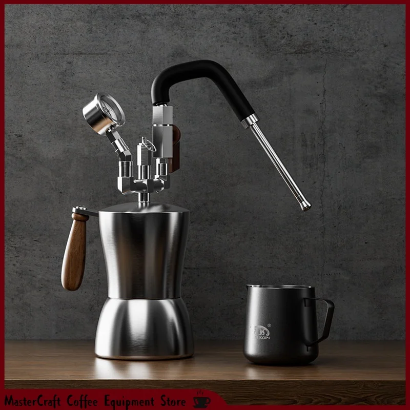 ALMKOPi AK74 Portable Milk Frother Steam Milk Foam Maker Stainless Steel For Home Outdoor Camping Coffee Use In Stock