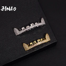 JINAO 2023 NEW European and American Style HIP HOP High Quality Ice Cravejado AAA+ Cubic Zircon Grillz Free Shipping Jewelry