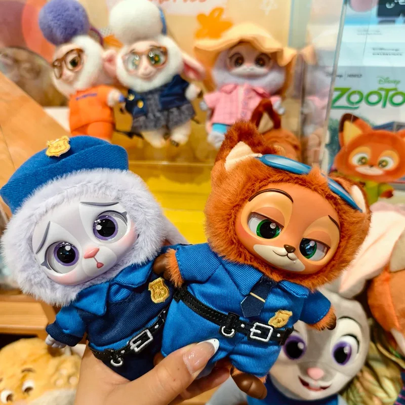 

Аутентичный Miniso Disney Zootopia 2, слепая коробка, плюшевый виниловый брелок, товары из аниме-фильма, трендовая игрушка-сюрприз в форме животного