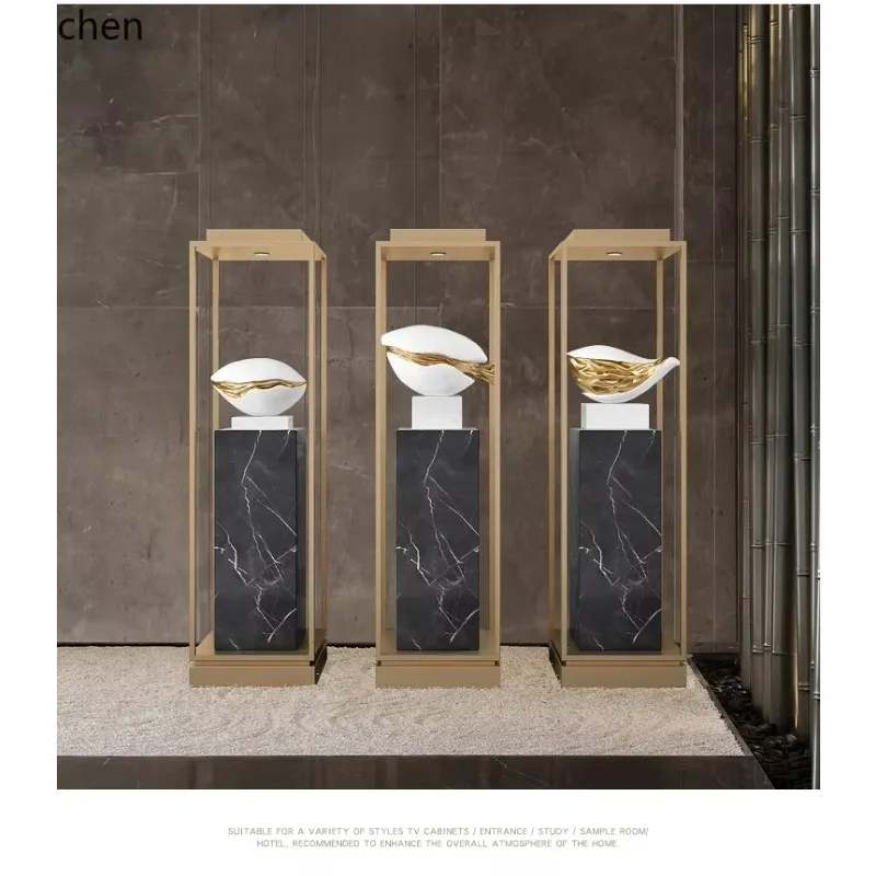 BJ-12   floor-to-ceiling marble sculpture base hotel shopping mall office building ornament window booth stone pier base