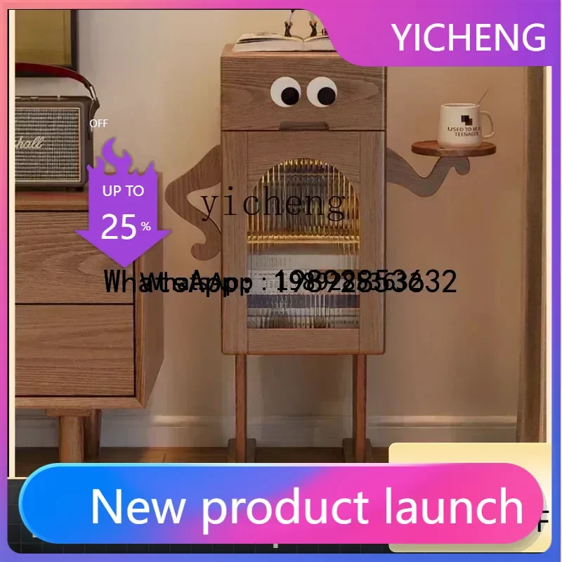 

G1 solid wood bedroom storage robot crooked cabinet storage living room side cabinet three bucket cabinet