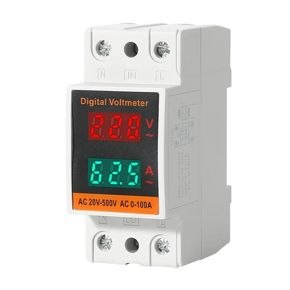 Energy Monitoring Dual Display Meter Instrument Part High-precision Measurement Multi-functional Use Real-time Energy Insights