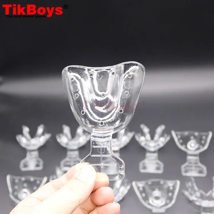 17 szt. Tace wyciskowe Frame Cut Back Tray Edentulous Jaw Dental FCB 135 ℃ Wyczyść powtarzalne zastosowanie Fałszywe zęby dentystyczne wykonane z
