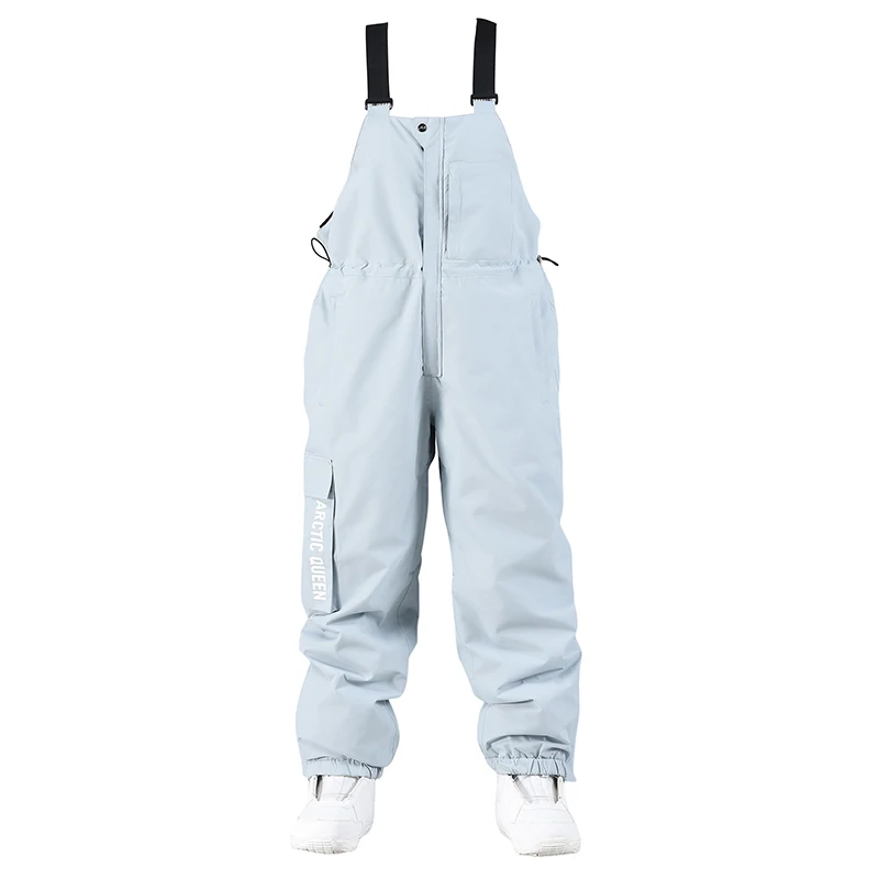 Baberos de pantalones de esquí para hombres y mujeres, pantalones de snowboard con pechera, pantalones de nieve con pechera, traje de esquí, pantalones con pechera para nieve, pantalones con pechera para snowboard