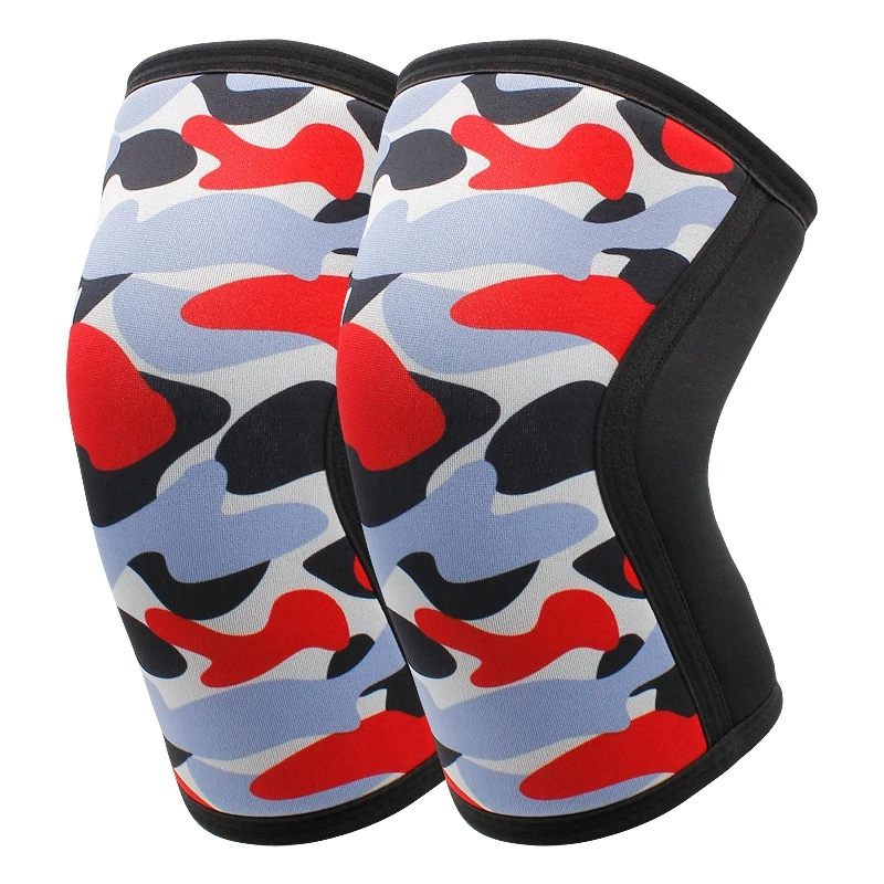 1Piece 7mm Neoprene Sports Kneepads Compression Weightlifting Pressured Crossfit Training Knee Pads Support Women Men