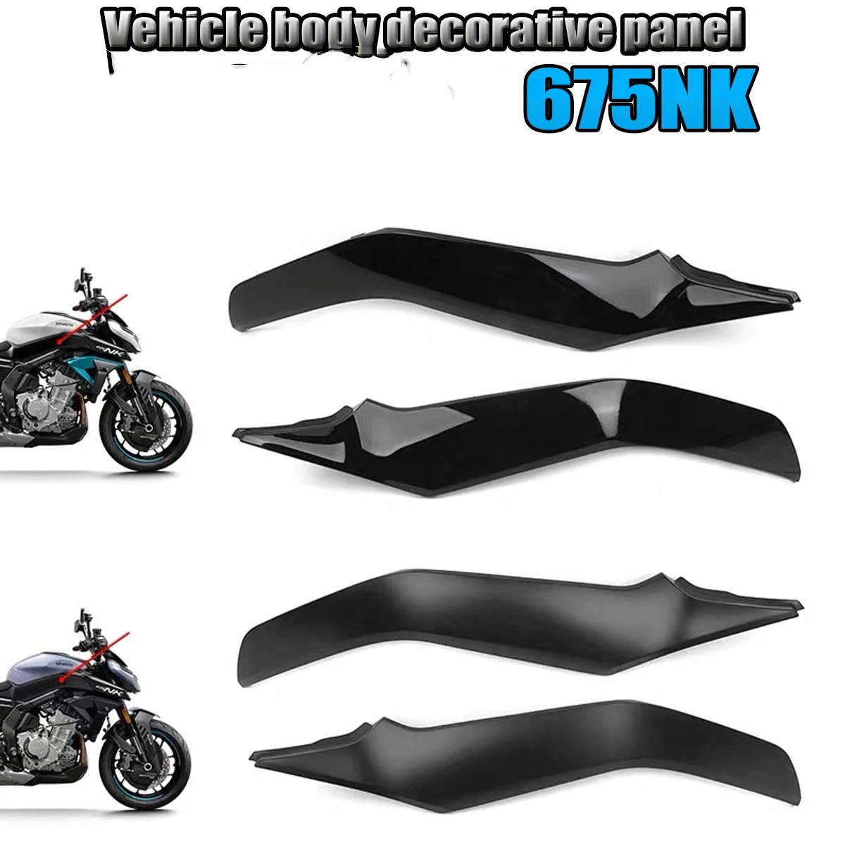 

Motorcycle protective panel body decoration panel left right body cover shell Fuel tank shell Fit For CF MOTO 675NK CF650-11